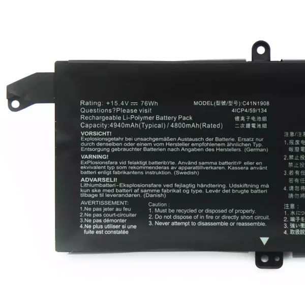 Акумулятор для ноутбука ASUS C41N1908 - Зображення 3