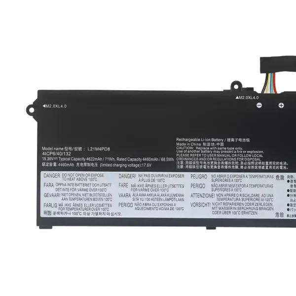 Акумулятор для ноутбука LENOVO L21C4PD8 L21D4PD8 L21L4PD8 L21M4PD8 - Зображення 3