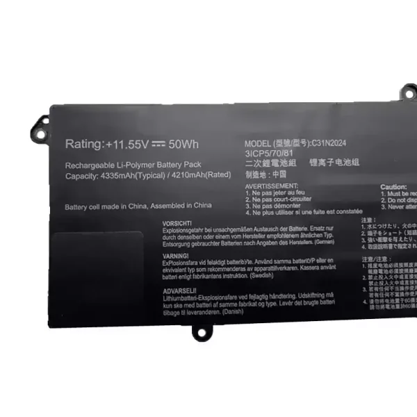 Акумулятор для ноутбука ASUS C31N2024 - Зображення 3