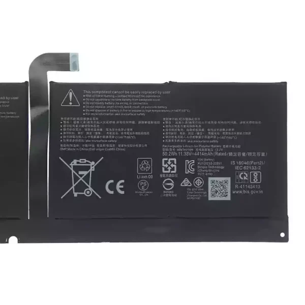 Акумулятор для ноутбука 96BTA016H 96BTA015H DYNC01,Microsoft Surface Pro 8 1983 1982 - Зображення 3
