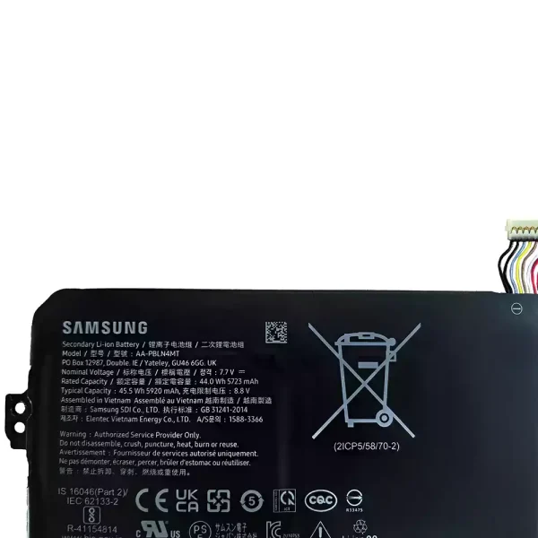 Акумулятор для ноутбука Samsung AA-PBLN4MT AA-PBQN4TR - Зображення 3