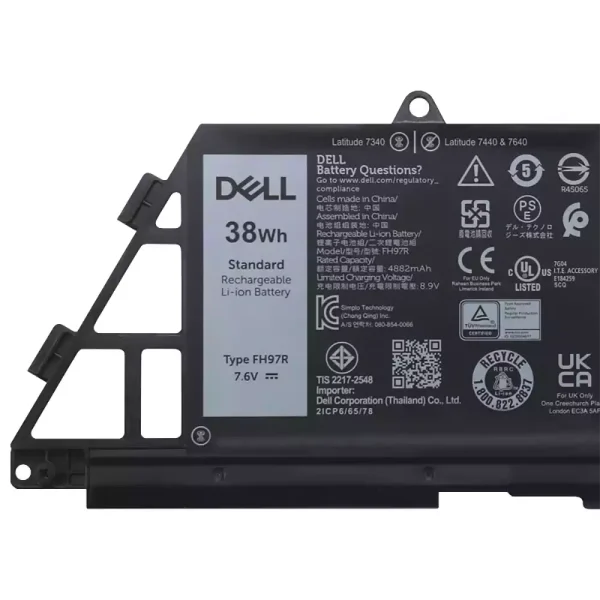 Акумулятор для ноутбука DELL FH97R 76KVG 599M7 - Зображення 3