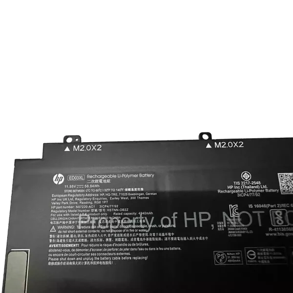 Акумулятор для ноутбука HP ED03XL - Зображення 2