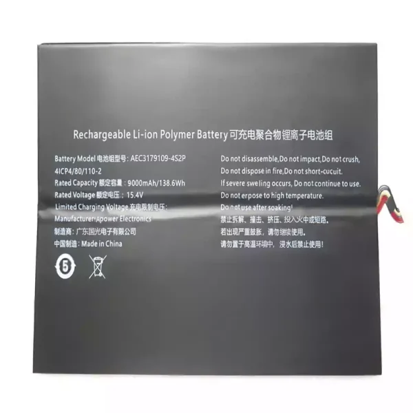 Акумулятор для ноутбука AEC3179109-4S2P