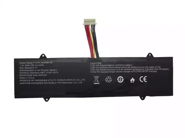 Акумулятор для ноутбука F1-UTL-604080-2S