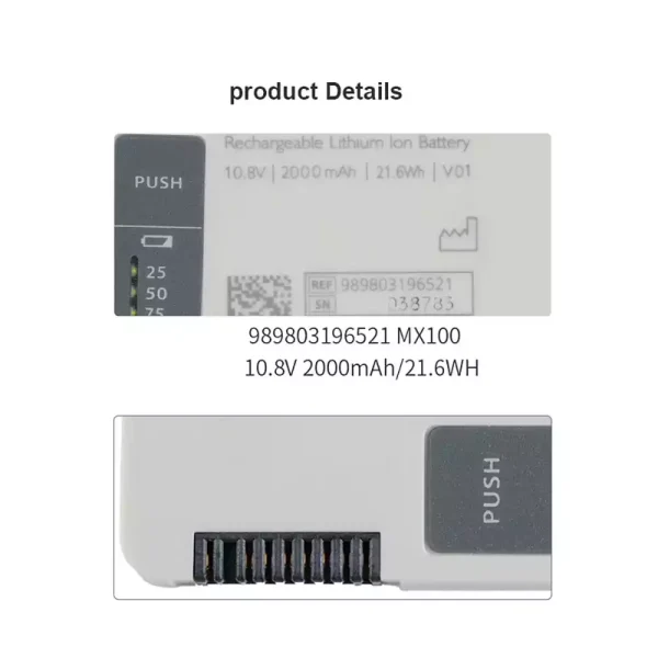 Запасний акумулятор для Philips 989803196521 - Зображення 4