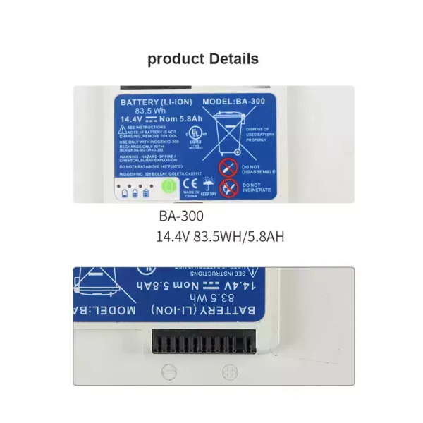 Запасний акумулятор для Inogen Oxygen Machine 1400-1020 1400-1030 1400-1000 - Зображення 3