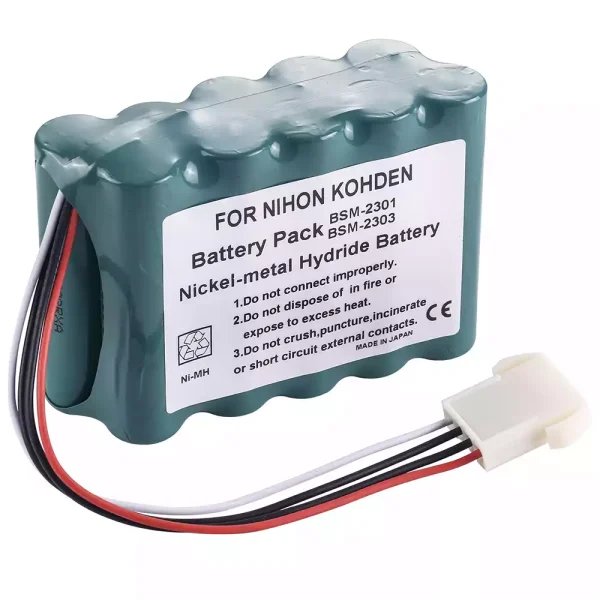 Запасний акумулятор для Nihon Kohden BSM-2300 BSM-2300A,BSM-2300K,BSM-2301,BSM-2301A,BSM-2301C,BSM-2301K,BSM-2303,BSM-2303C,BSM-2303K,BSM-2304,BSM-2304A