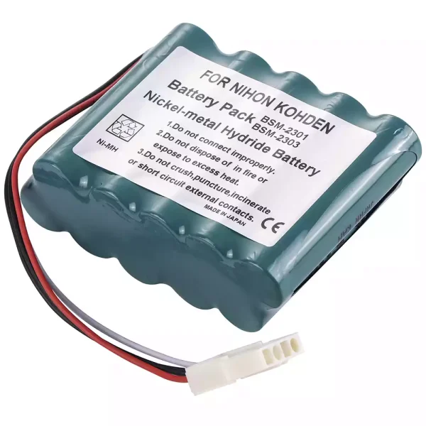 Запасний акумулятор для Nihon Kohden BSM-2300 BSM-2300A,BSM-2300K,BSM-2301,BSM-2301A,BSM-2301C,BSM-2301K,BSM-2303,BSM-2303C,BSM-2303K,BSM-2304,BSM-2304A - Зображення 2