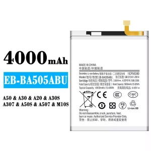 Акумулятор телефон EB-BA505ABU для Samsung A50/A30/A20/M10S/M107/A30S/A307/A50S/A507