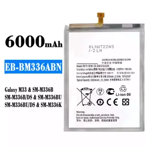 Акумулятор телефон EB-BM336ABN для Samsung Galaxy M33