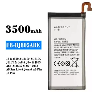 Акумулятор телефон EB-BJ805ABE для Samsung J8/J810/J810F/J810G/J810Y/On8/J8+/J805/A6+/A605/A6+ 2018/A9 Star Lite/Jean/A6 Plus/J8 Plus