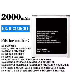 Акумулятор телефон EB-BG360CBU для Samsung Galaxy J2 (2015)