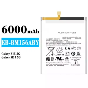 Акумулятор телефон EB-BM156ABY для Samsung Galaxy F15 5G/Galaxy M35 5G