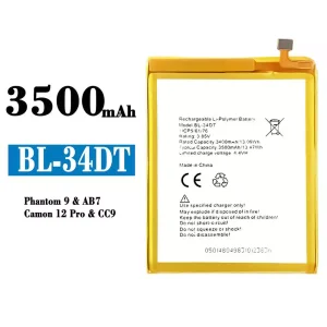 Акумулятор телефон BL-34DT для Tecno Phantom 9/ Camon 12 Pro