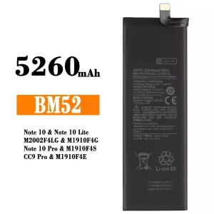 Акумулятор телефон BM52 для Xiaomi Note 10,Note 10 Lite,Note 10 Pro / CC9 Pro