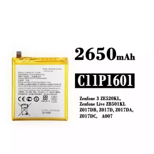 Акумулятор телефон C11P1601 для Asus Zenfone 3 / Zenfone Live