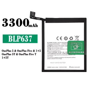 Акумулятор телефон BLP637 для OnePlus 5 / OnePlus 5T