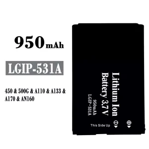 Акумулятор телефон LGIP-531A для LG 450/500G/A110/A133/A170/AN160