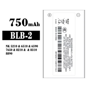 Акумулятор телефон BLB-2 для Nokia NK 5210/6510/6590/7650/8210/8310/8890