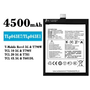 Акумулятор телефон TLP043E7/TLP043E1 для Alcatel T-Mobile RevvI 5G/TCL 10 5G/TCL 20 5G/TCL 4X 5G