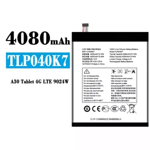 Акумулятор телефон TLP040K7 для Alcatel A30 Tablet 4G LTE 9024W