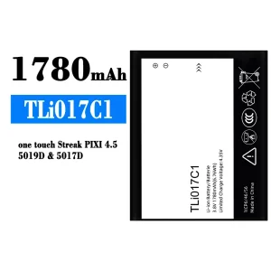 Акумулятор телефон TLi017C1 для Alcatel One Touch Streak PIXI 4.5