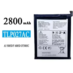 Акумулятор телефон TLP027AC для Alcatel A5 5085D/Y 6085D OT5085C