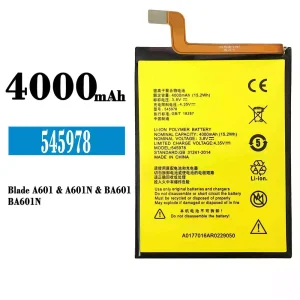 Акумулятор телефон 545978 для ZTE Blade A601/A601N/BA601/BA601N