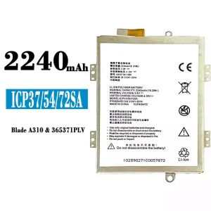 Акумулятор телефон ICP37/54/72SA для ZTE A310