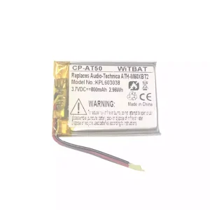 Aкумулятор для навушників Audio-Technica ATH-M50XBT2,ATHM50XBT,ATH-DSR9BT,ATH-DSR7BT,ATH-SR6BT,ATH-SR5BT,SR5BTBK,SR5BTWH,ATH-AR3BT