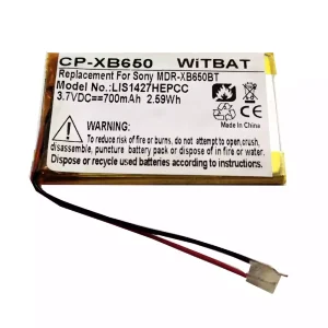 Aкумулятор для навушників Sony MDR-XB650BT,DR-BTN200,MDR-XB950BT,MDR-XB950B1,WH-XB700,MDR-ZX330BT,MDR-ZX550BN,MDR-RF985R