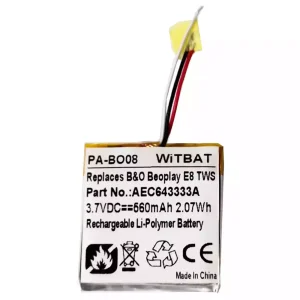 Aкумулятор для навушників B&O B'eoplay E8, Be'oplay E8 TWS Case,AEC643333A